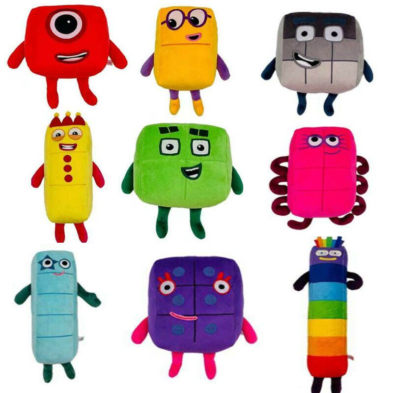Búp bê nhồi bông hình nhân vật phim Numberblock dễ thương thích hợp làm quà tặng cho trẻ em