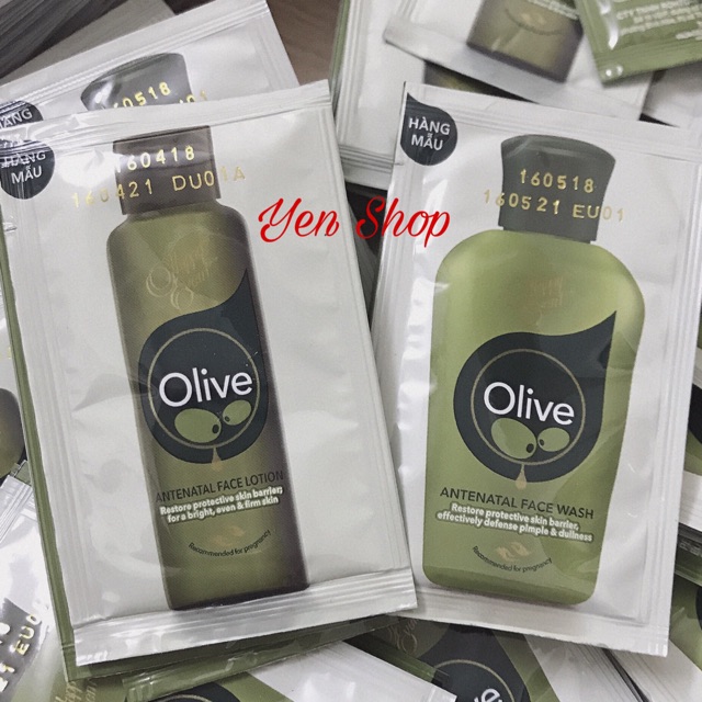 [ Hàng Mẫu Dùng Thử] Cặp đôi Sữa Rửa Mặt Tinh Chất OLIVE HAPPY EVENT 3ml ( Giúp Ngăn Ngừa Nám, Mụn Làm Sáng Da )