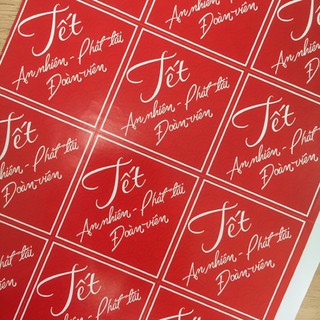 Tem/Sticker chủ đề Tết (nhiều mẫu)