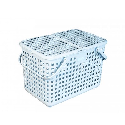 Giỏ nhựa nguyên sinh dùng đựng đồ đi sinh INOCHI ,chậu gấp gọn cho bé