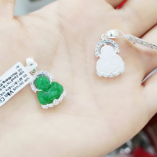 Mặt phật di lặc bọc bạc(đủ màu)_VAN Jw