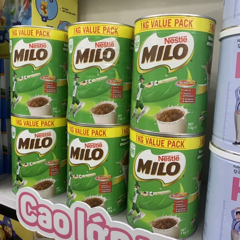 Sữa MILO ÚC 1KG Chính Hãng Nestlé Từ Australia Date 2022