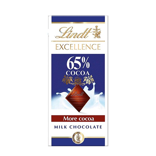 Socola Sữa 65% Cacao hiệu Lindt Excellence 80g