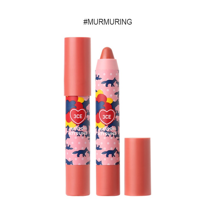 Son Bút Chì Lì 3CE Maison Kitsune Velvet Lip Crayon