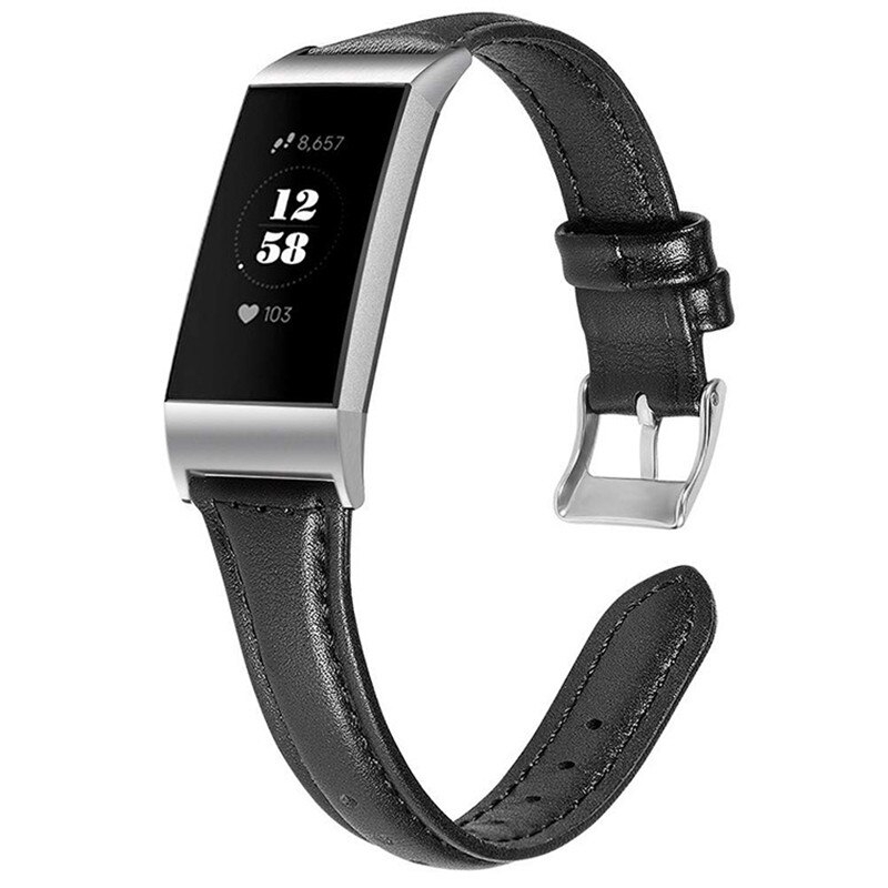 Dây đeo bằng da thật cho đồng hồ thông minh Fitbit size nhỏ 10.17