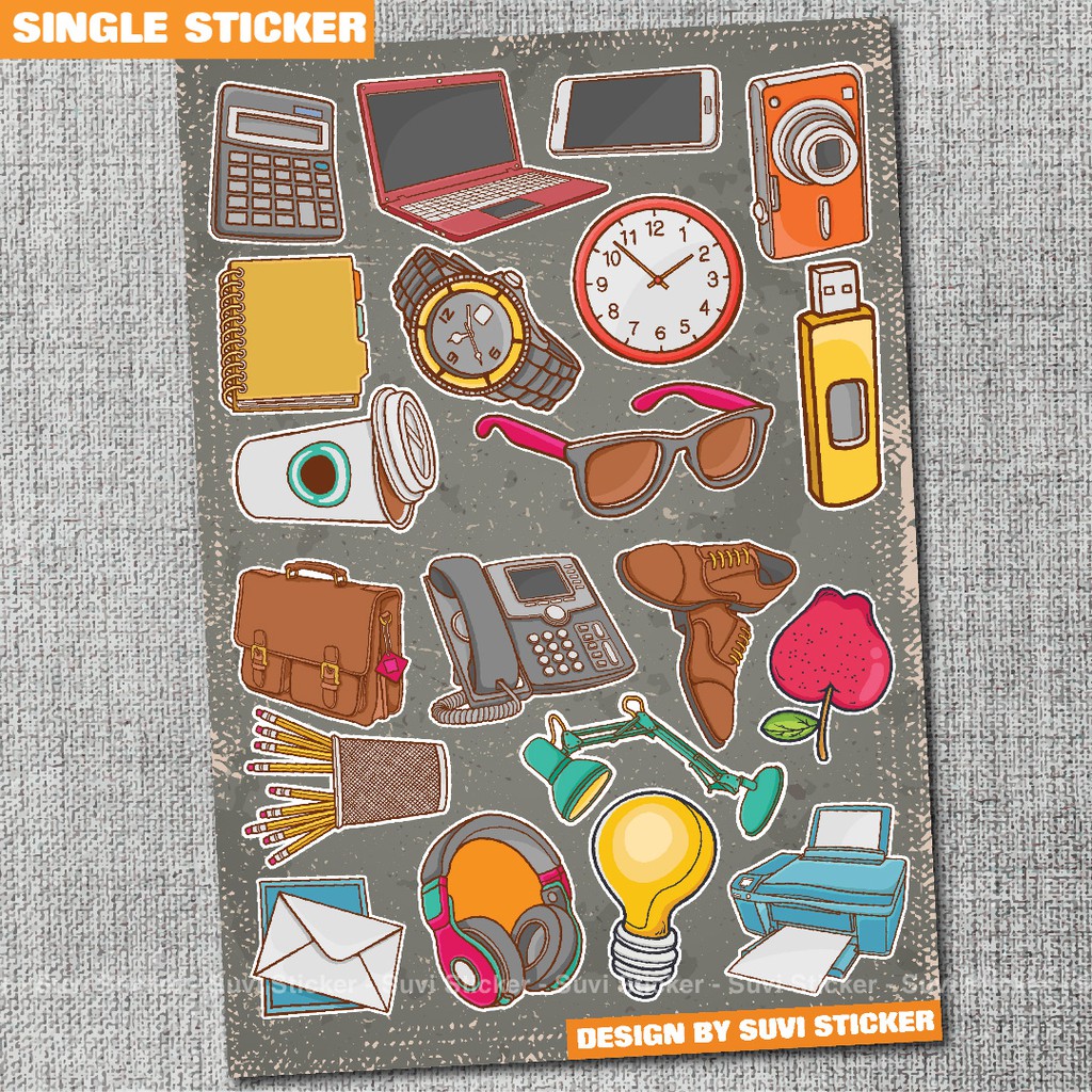 Single Sticker - Hình dán Somethings chống nước sticker dán laptop, điện thoại, đàn guitar, mũ bảo hiểm, vali. SG09