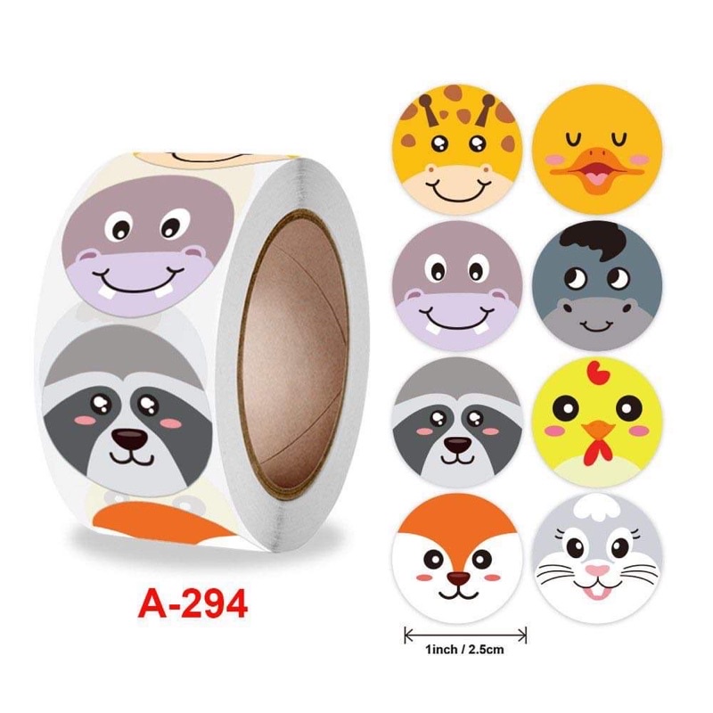 Stickers cuộn 500 hình ngộ nghĩnh cho học sinh và giáo viên