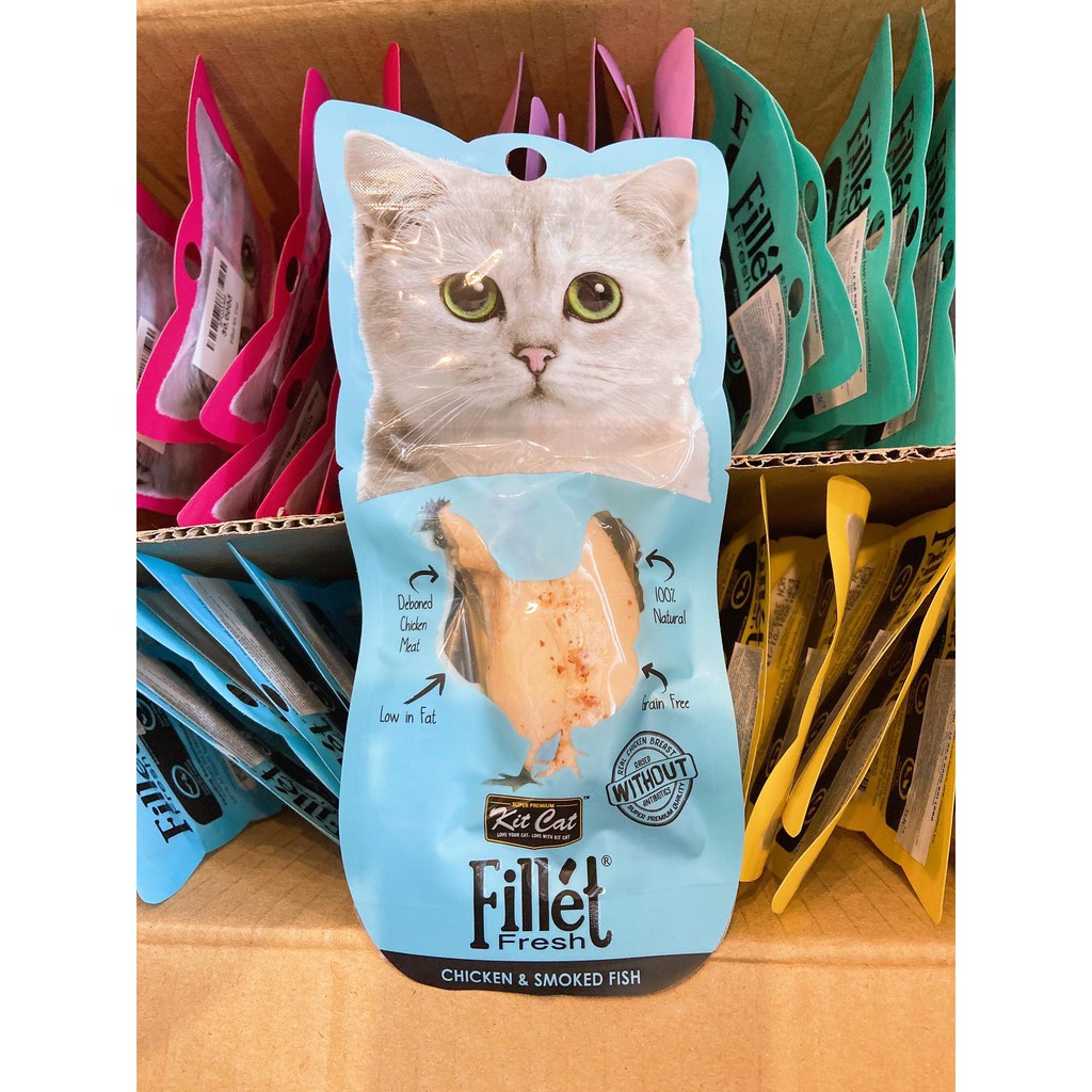 Fillet Fresh - Phi lê cá ngừ và Phi lê gà dành cho mèo cưng
