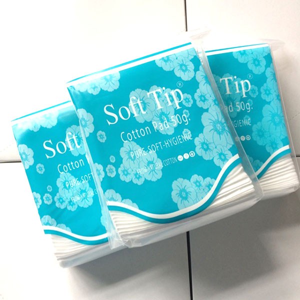 Bông Tẩy Trang Soft Tip Thái Lan 50g Túi 80 Miếng