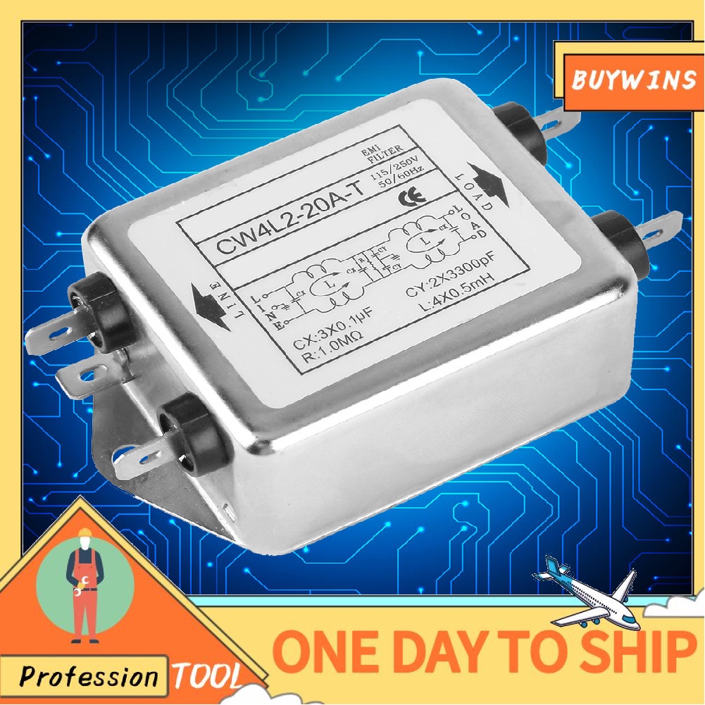 Bộ Lọc Nguồn 115v / 250v 20a 50 / 60hz Cw4L2-20A-T