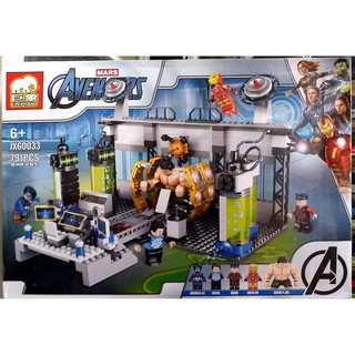Lắp ráp JX60033 Xếp Hình Siêu Anh Hùng Avengers Nghiên Cứu Sức Mạnh của Hulk (791 mảnh)