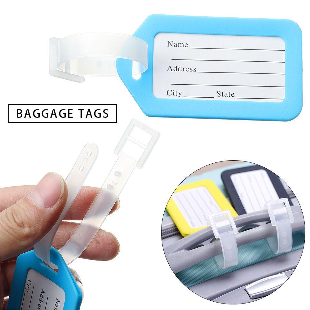LEISURE Set 5 Móc Khóa Gắn Thẻ Tên Hành Lý Du Lịch Tiện Lợi
