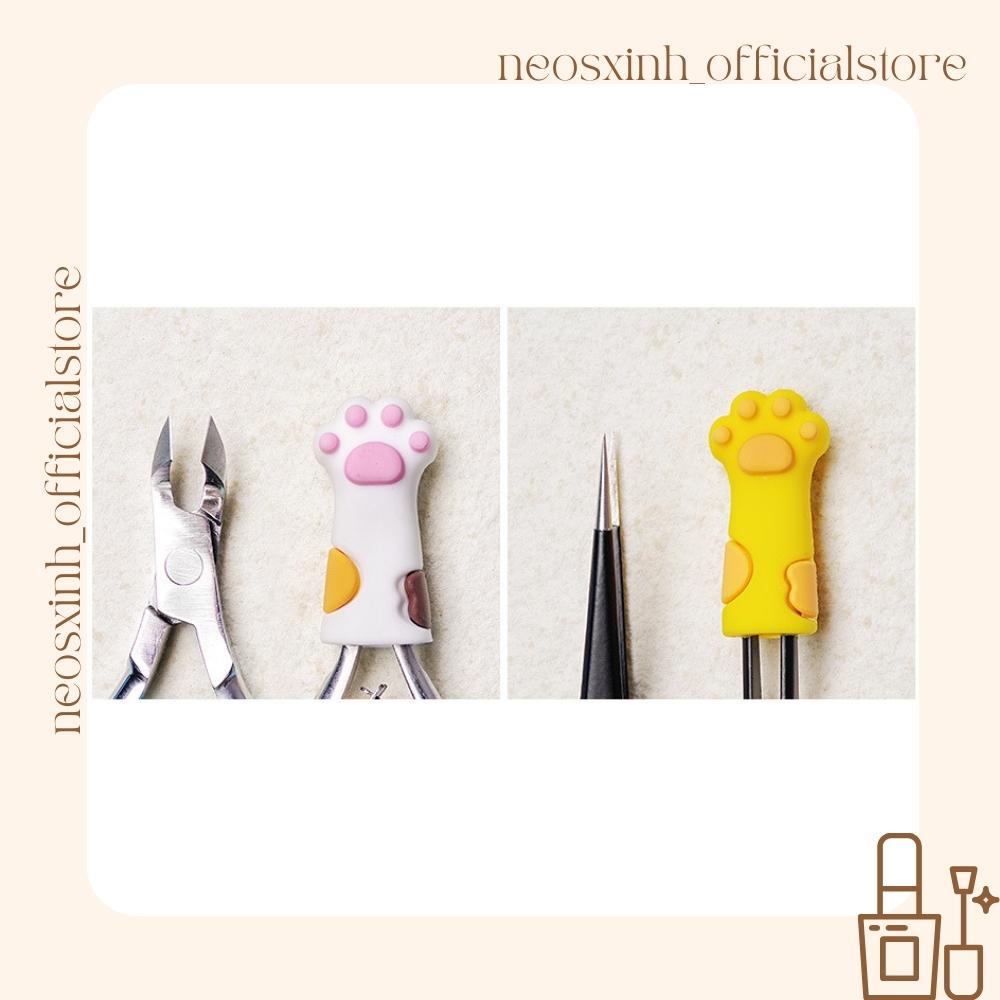 Miếng Bịt Mũi Kiềm Cắt Móng Tay, Nhíp, Bút Hình Gấu/Mèo Cute - Neosxinh Nails
