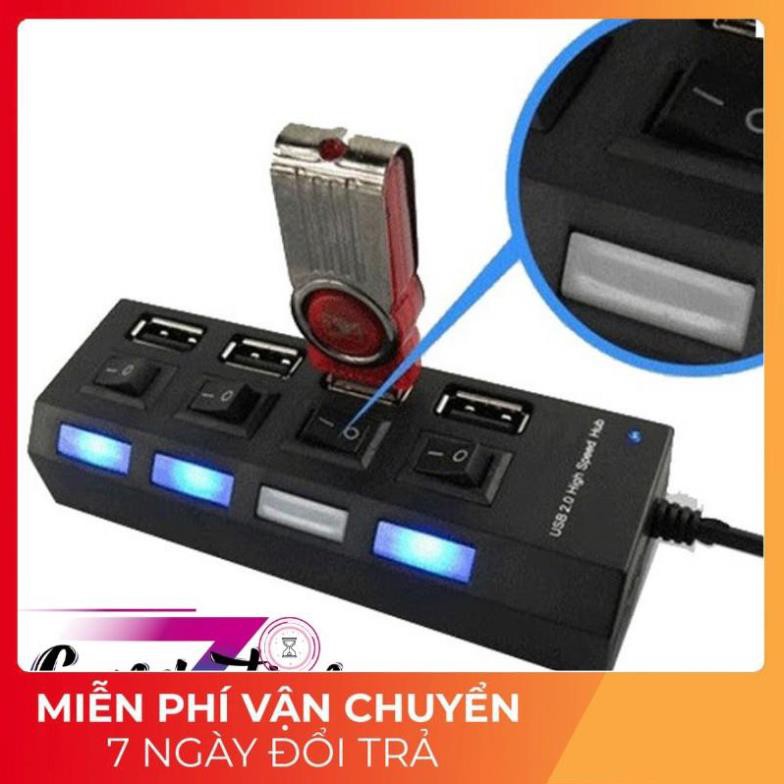 Hub chia USB 1 ra 4 có công tắc
