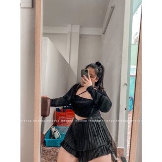 Set áo ống + áo khoác ngắn [TNT Shop Bigsize 60Kg 90Kg]