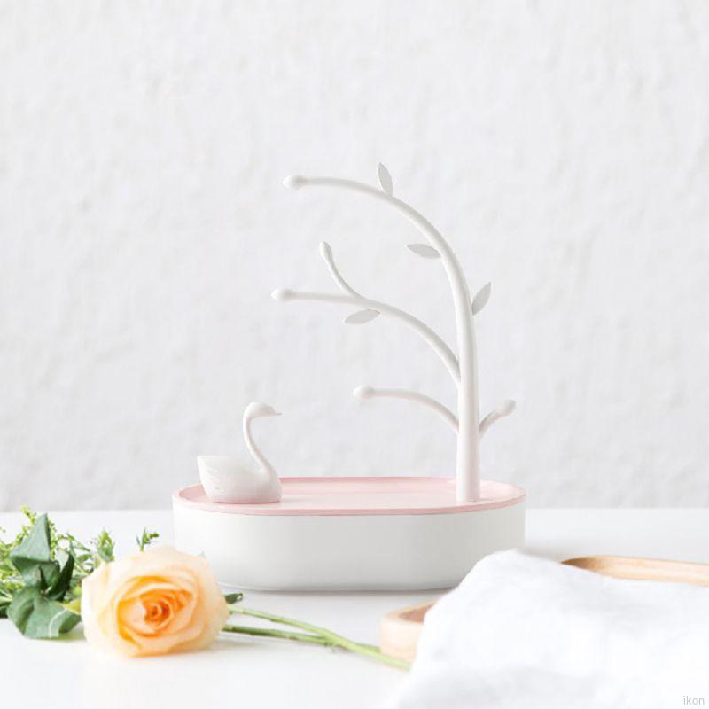 Hộp đựng trang sức 4 màu hình thiên nga