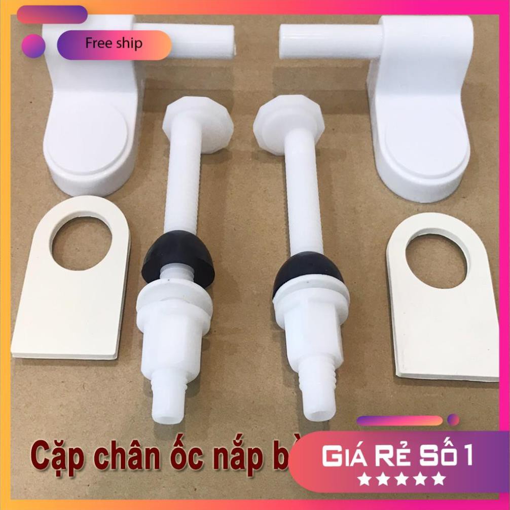 Bộ chân ốc nắp bồn cầu loại lớn sử dụng cho bồn cầu Inax, TOTO, Caesar, American Standard