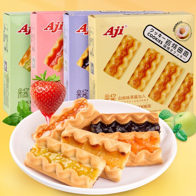 Bánh cookie nướng giòn nhân mứt trái cây Aji