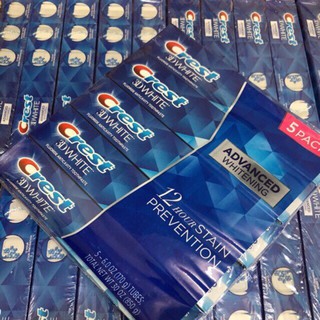 KEM ĐÁNH RĂNG CREST 3D WHITE ADVANCED WHITENING 158GR (MẪU MỚI)