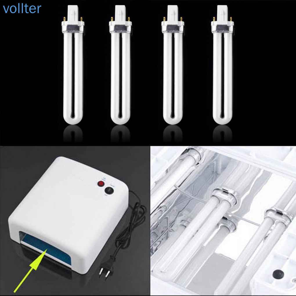 [Hàng mới về] Bộ 4 ống đèn UV 9w chuyên dụng dành cho máy sấy khô sơn móng tay