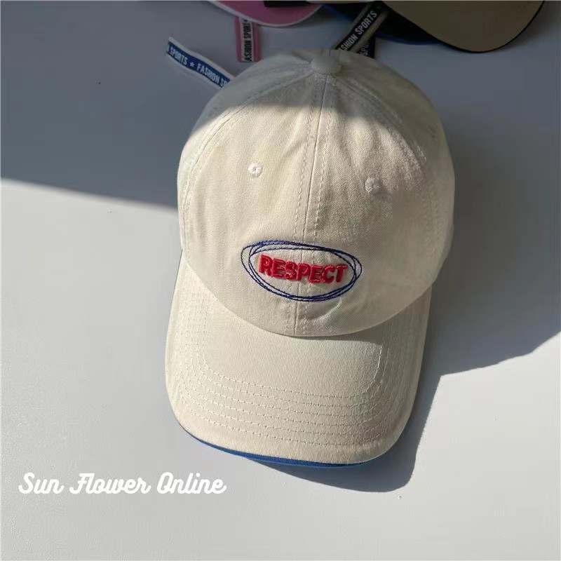 Nón Lưỡi Trai Màu Be Phong Cách Hàn Quốc