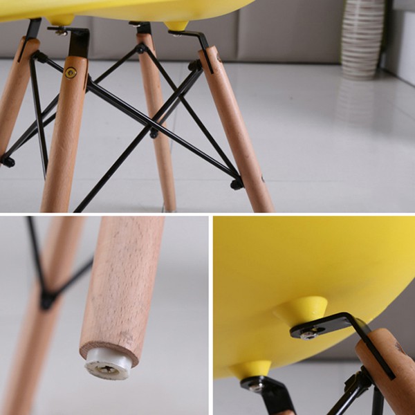 Bộ bàn ghế ban công, phòng khách Eames 1 bàn tròn 4 ghế, phù hợp không gian nội thất gia đình, quán cafe, quán trà sữa | BigBuy360 - bigbuy360.vn