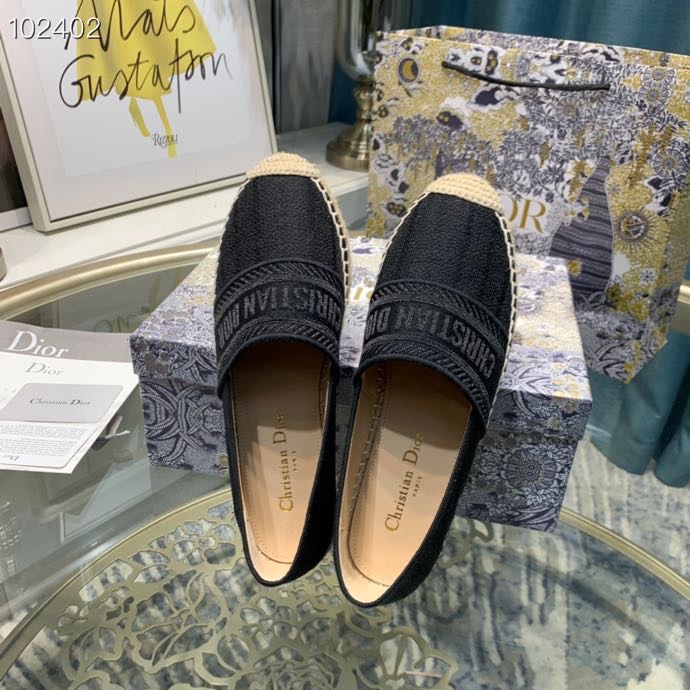 Không Hộp Mới Của Phụ Nữ Galaville Espadrilles Cotton Thêu Chỉ Kim Loại