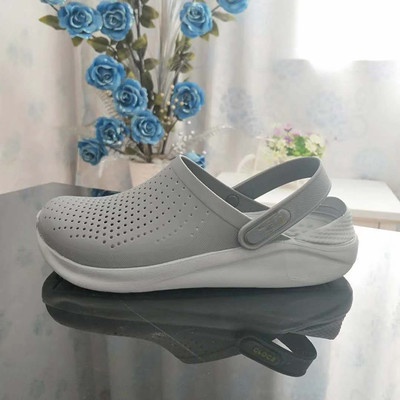 Dép cross literide khủng long thời tiền sử màu xám khói unisex full box LTRS04