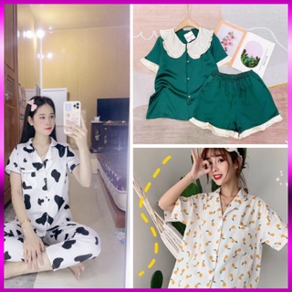 Combo 2 đồ ngủ bộ ngủ lụa nữ pijama sexy mùa hè mặc nhà BN02 miễn ship