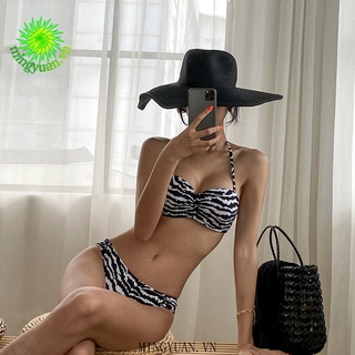 Bikini Nữ Cạp Cao Kẻ Sọc Thời Trang 2021