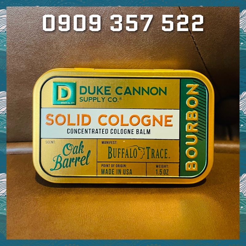 Nước hoa khô Nam Duke Cannon “ Bourbon “