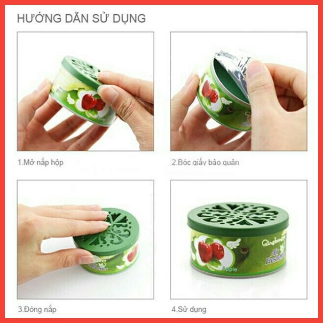 HỘP SÁP THƠM MINI NHIỀU MÙI HƯƠNG AIR FRESHENER KHỬ MÙI, LÀM THƠM PHÒNG, XE HƠI, NHÀ VỆ SINH,…HƯƠNG THƠM TỰ NHIÊN