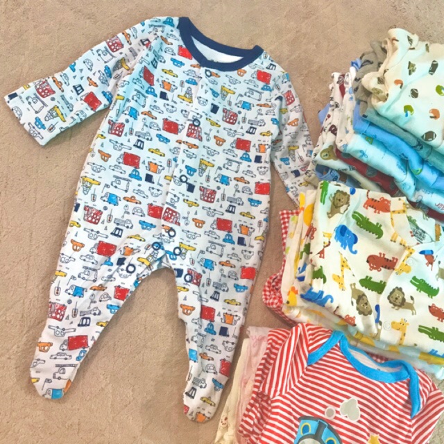 Set 3 Body vớ - sleepsuit- body liền tất cho bé