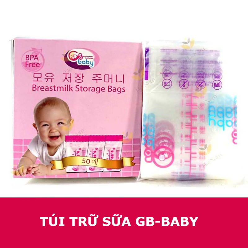 Hộp 50 Túi Trữ Sữa GB Baby 250ml