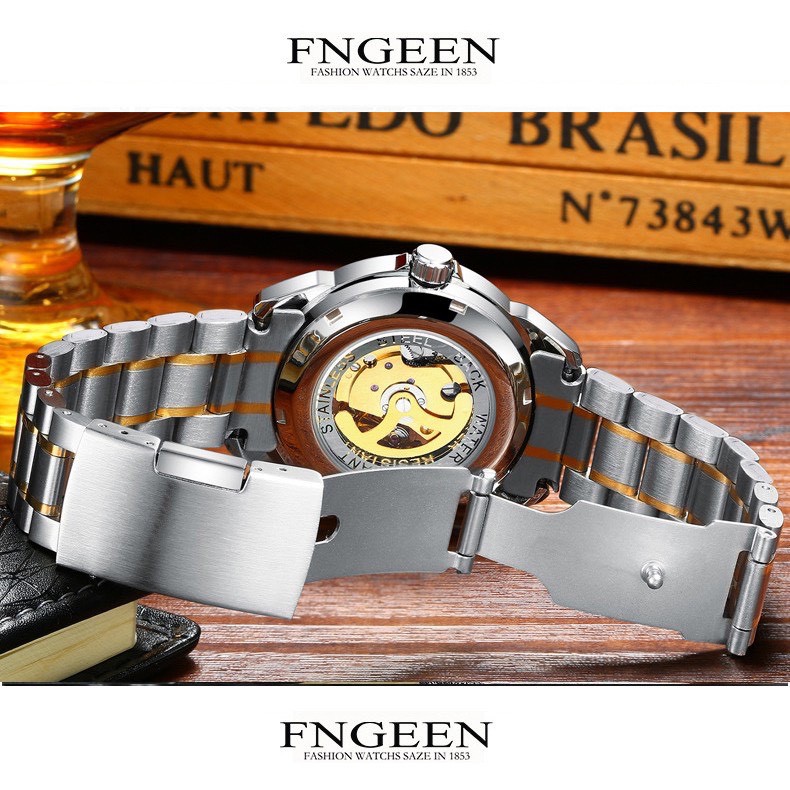 [Mã FAMAYFA2 giảm 10K đơn 50K] ĐỒNG HỒ CƠ NAM AUTOMATIC FNGEEN | BigBuy360 - bigbuy360.vn