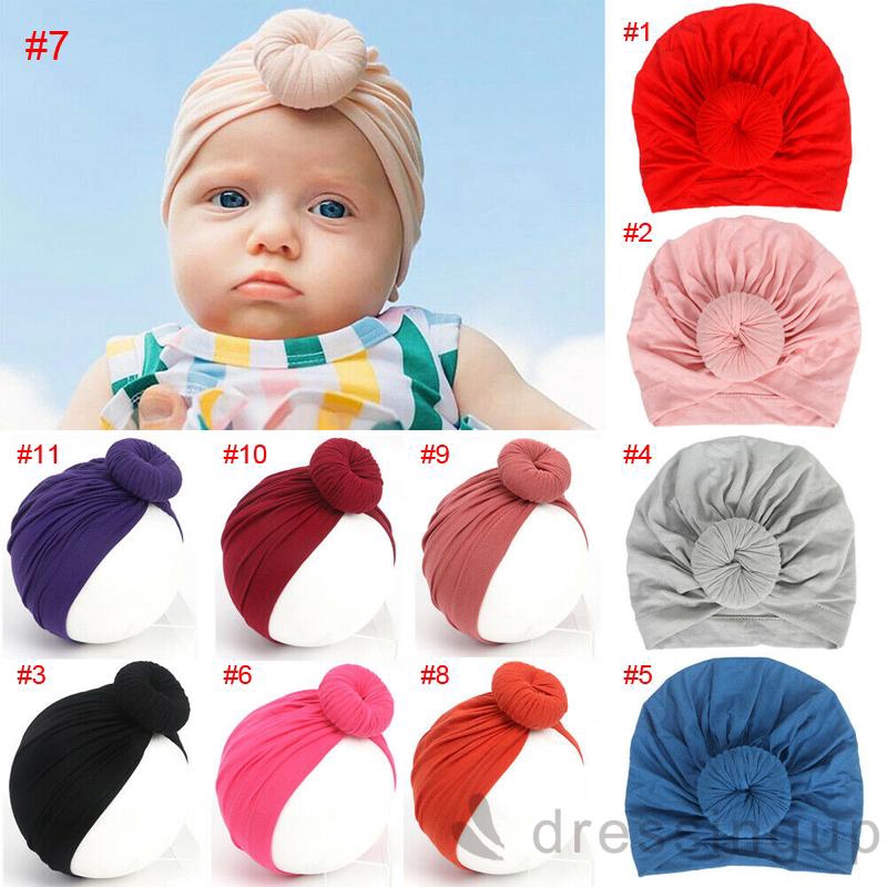 Mũ không vành bằng vải cotton mềm mại thoáng khí kiểu dáng ngộ nghĩnh cho bé