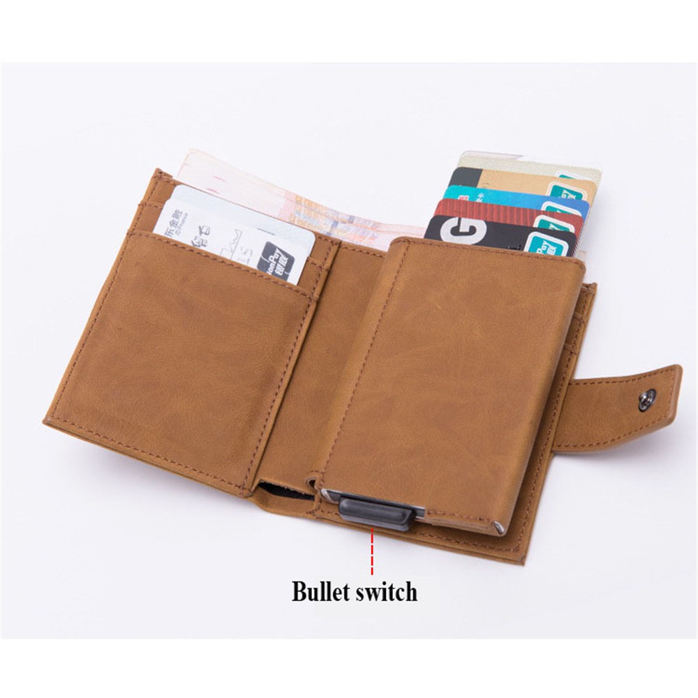 Mới Chống Trộm Thẻ Tín Dụng Ví Thông Minh Chặn Rfid Ví Thông Minh Dompet Lelaki