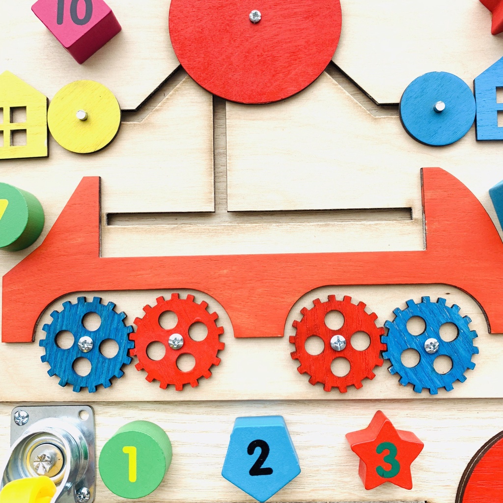 Bảng Bận Rộn-Busy Board-Đồ Chơi Kích Thích Phát Triển Kỹ Năng Vận Động Tinh Cho Bé