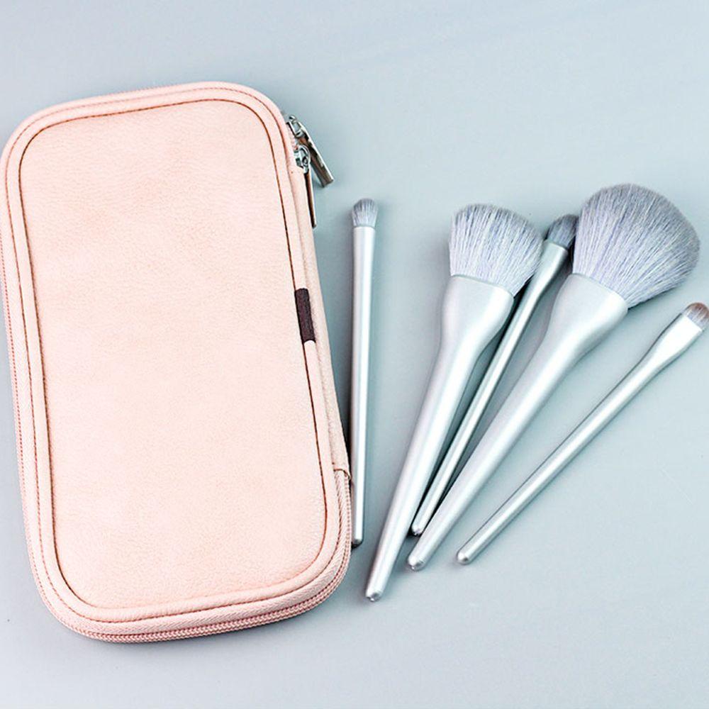 Túi Đựng Đồ Trang Điểm Màu Trơn Sức Chứa Lớn Có Khóa Kéo Thời Trang Thanh Lịch Cho Nữ