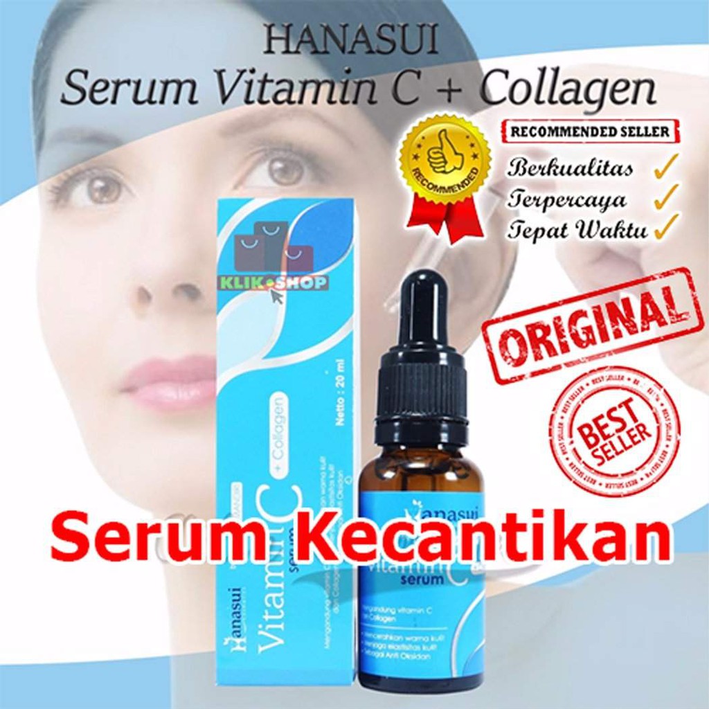 (hàng Mới Về) Serum Collagen Vitamin C Hanasui Dưỡng Da Hiệu Quả