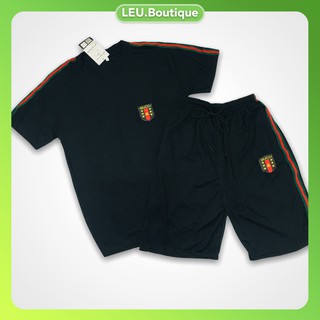 [XẢ KHO] Bộ đồ thể thao, bộ hè ngắn tay nam vải thun lạnh mặc thoáng mát dập logo GC trên ngực