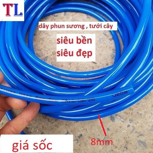 Bộ Dây Phun Sương Đường Kính 8mm Chất Liệu Nhựa PE gồm 100m