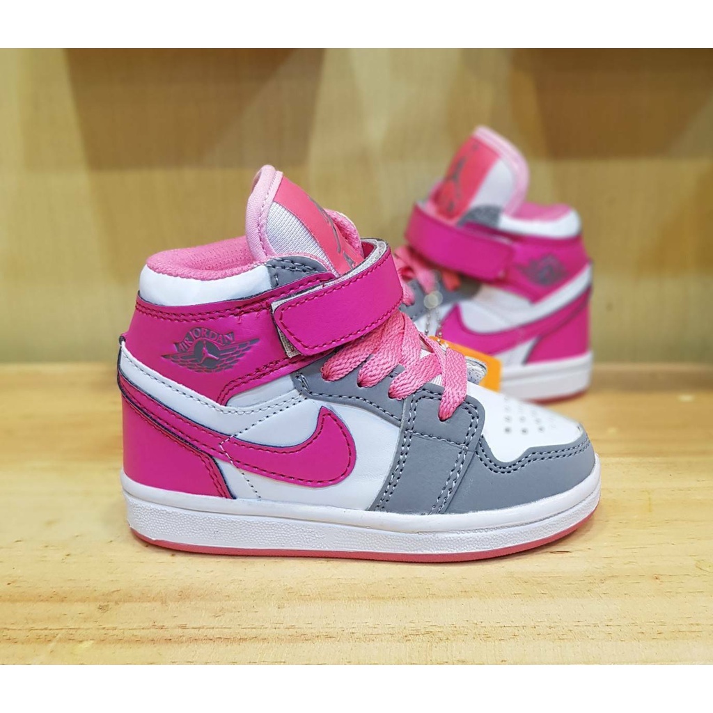 Giày bata Nike Jordan thời trang năng động cho bé 21-35 - Ash màu hồng