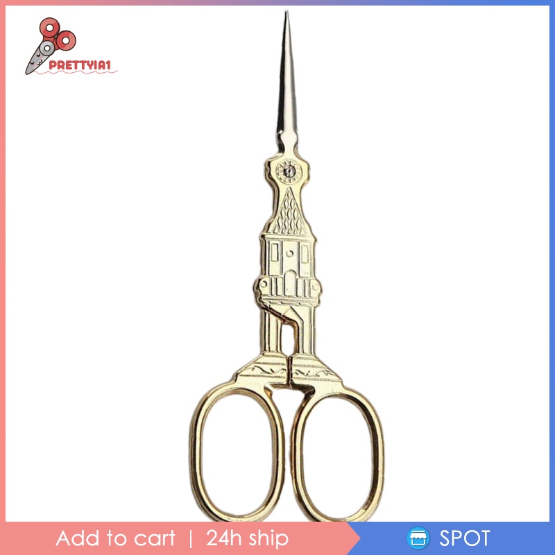 Kéo Cắt May Vá Bằng Thép Không Gỉ Phong Cách Cổ Điển Prettyia1