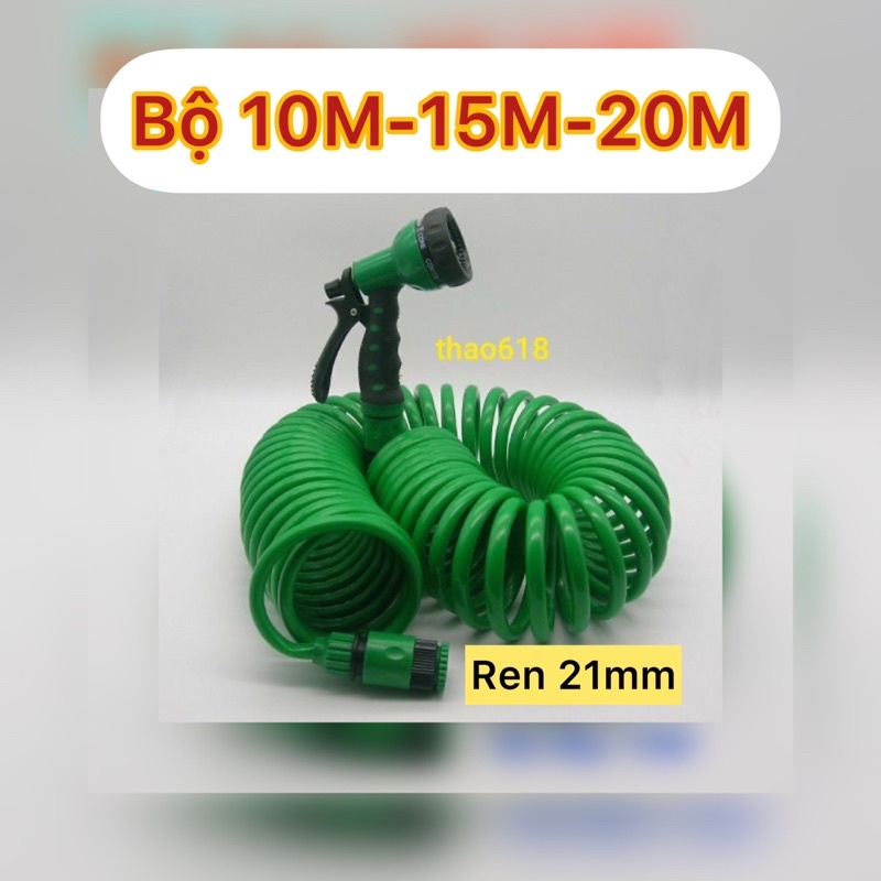 Bộ vòi xịt nước cao cấp tưới cây đa năng 7 chế độ kèm dây tưới 10M - 15M- 20M