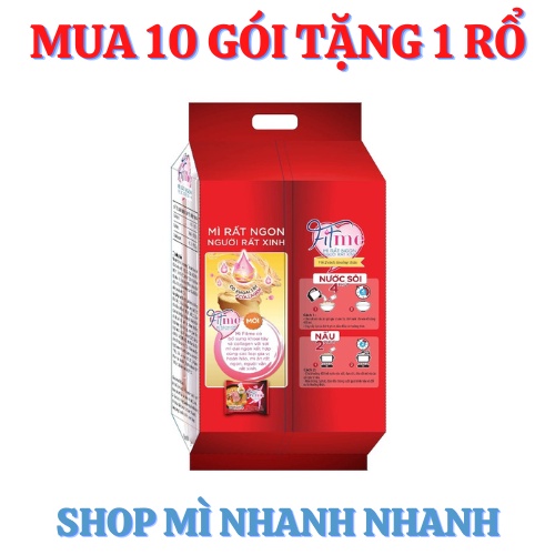 Thùng 36 gói mì Mì fitme 3 vị  80g_tặng kèm 6 hộp nhựa cao cấp
