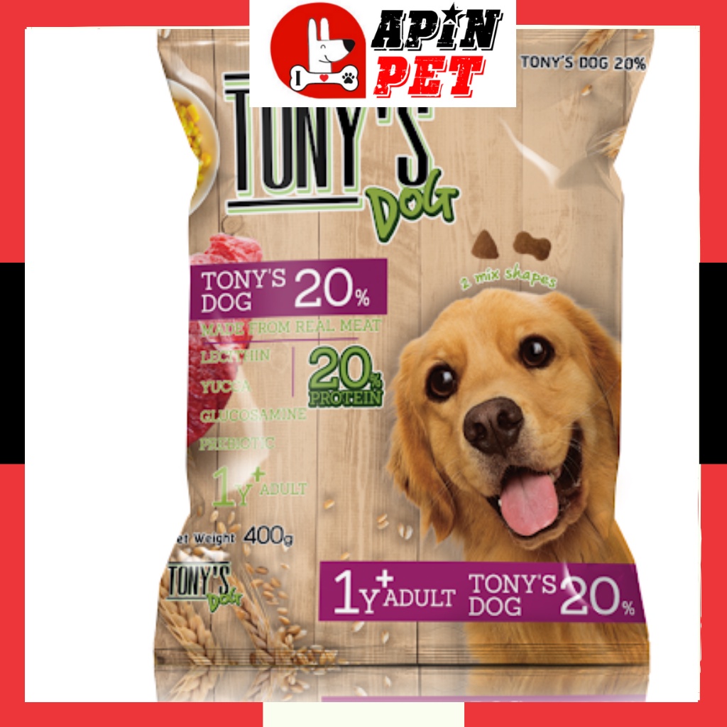 Đồ Ăn Hạt Cho Chó Lớn Tony's Dog Hạt Khô Nhập Khẩu Thái Lan Hàng Chuẩn Thơm Ngon Bao 400g