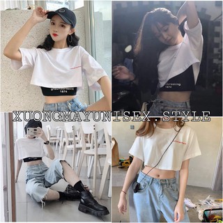 SET ÁO CROPTOP NY KÈM BRA GROUNDBREAKING 1974