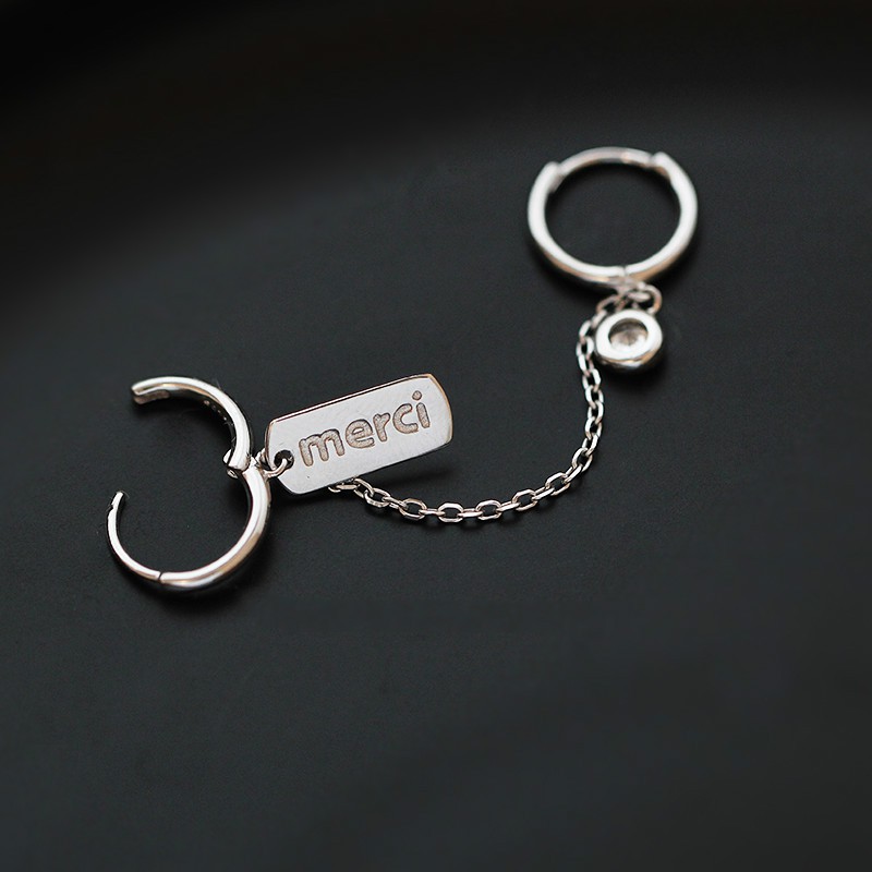 Đôi Khuyên Tai Vòng Tròn Đôi Cá Tính