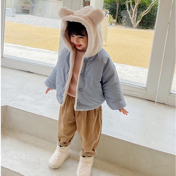 Áo Khoác Cho Bé Áo Khoác Phao Cho Bé Lót Lông Siêu Ấm Shushi_baby